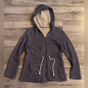 ROXY fleece‑lined zip hoodie sweater — women’s size XS